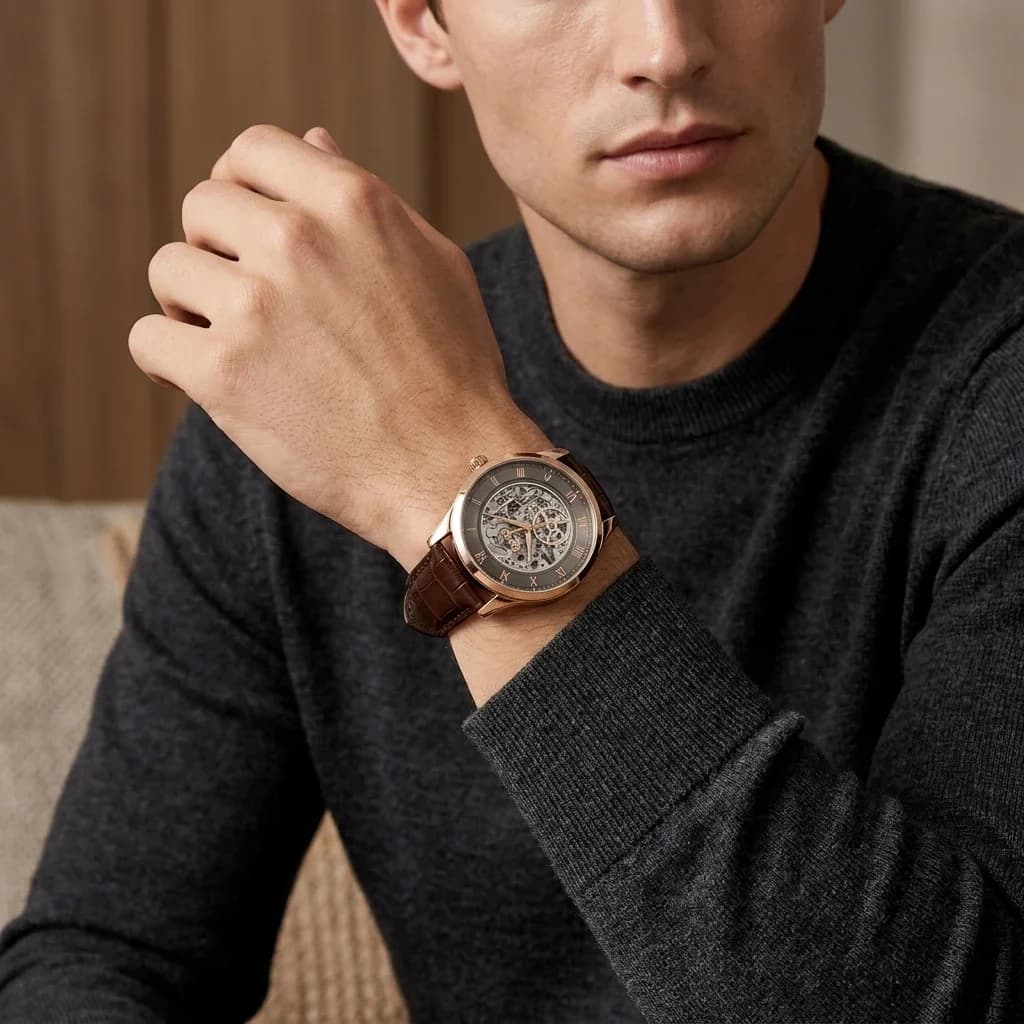 Gros plan sur le cadran gris de la Hugo Boss 1514253
