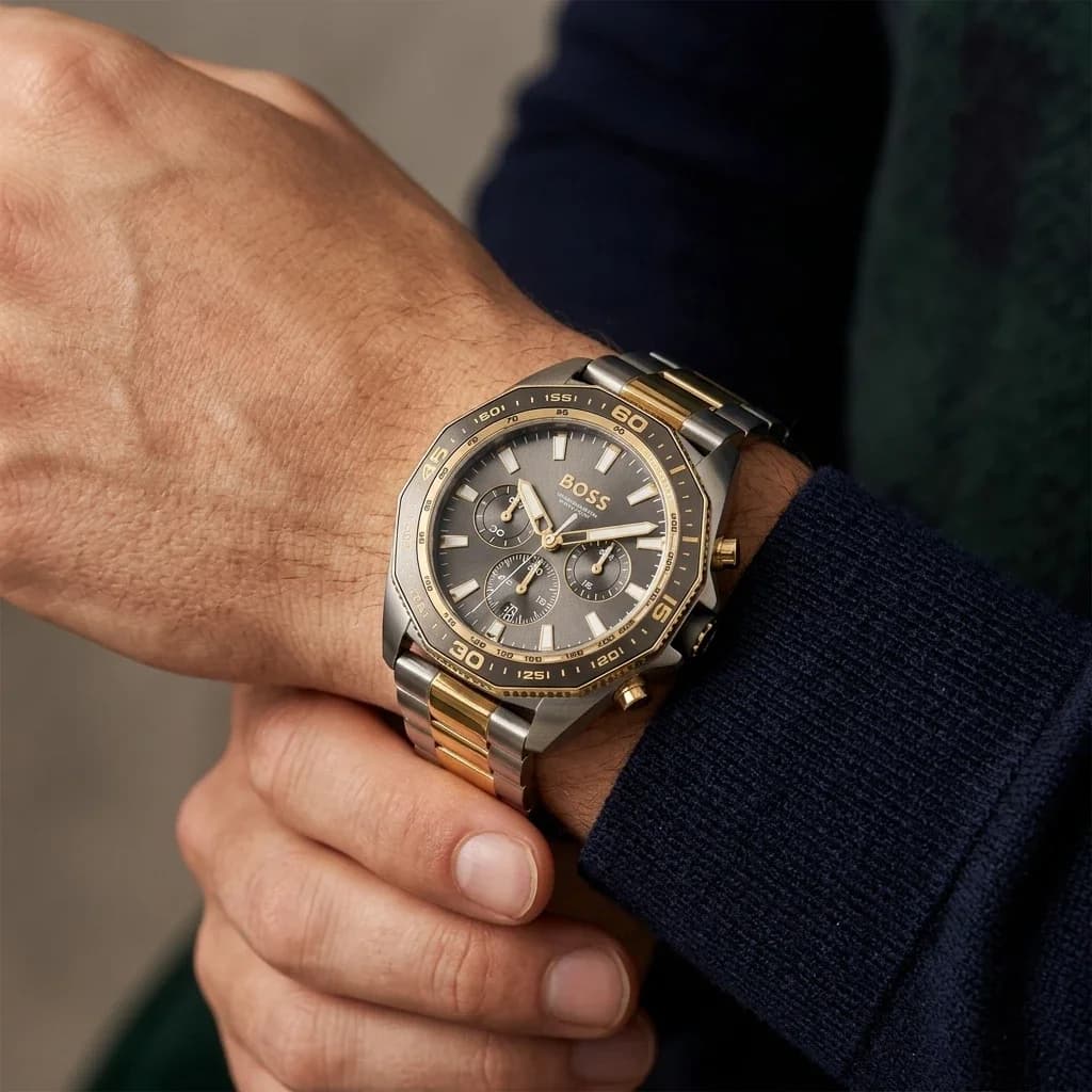 Maillons et fermoir du bracelet acier, Hugo Boss 1513974