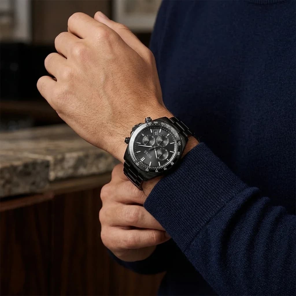 Maillons et fermoir du bracelet acier, Hugo Boss 1514271