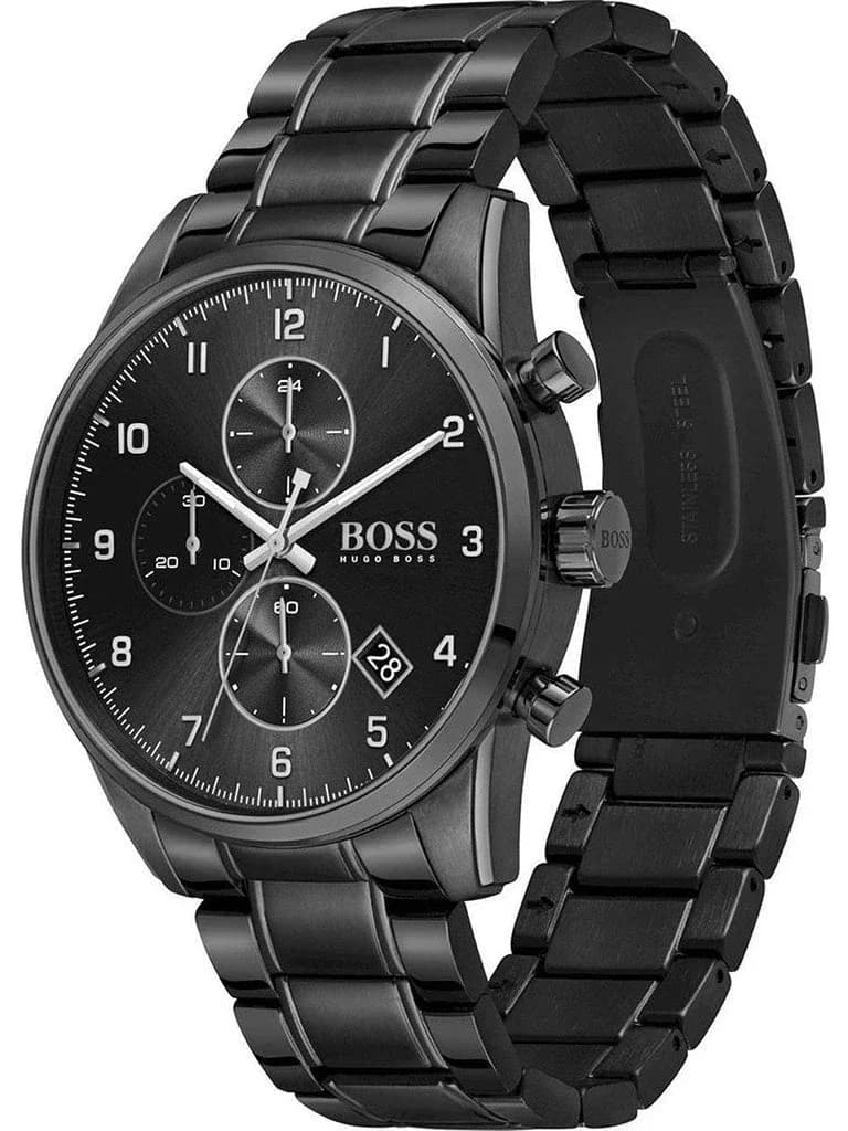 Hugo Boss 1513785 vue de côté, bracelet acier
