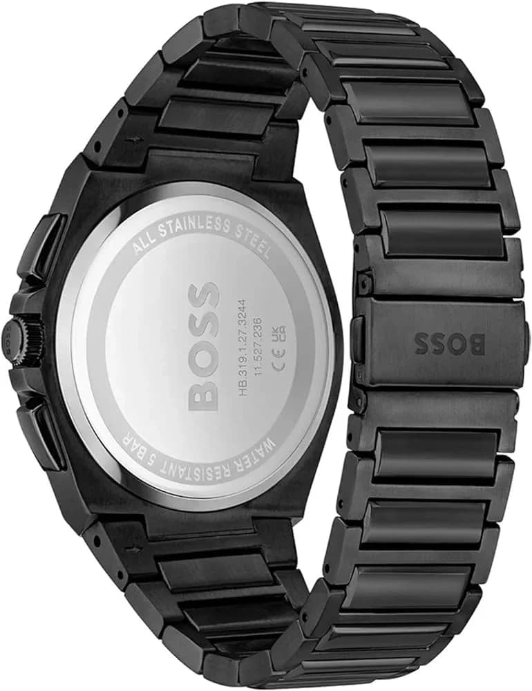 Hugo Boss 1514043 côté fond de boîtier noir