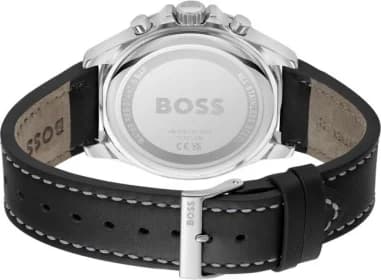 Montre Homme Hugo Boss Troper 1514055 bracelet cuir noir cadran multifonctions vue 4