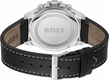 Montre Homme Hugo Boss Troper 1514099 bracelet cuir noir cadran multifonctions vue 3