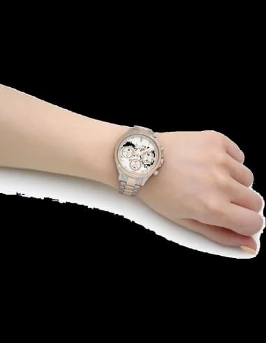 Montre Hugo Boss 1502564 en Acier Inoxydable Bi-ton Argent et Rose avec Cristaux Swarovski vue 3