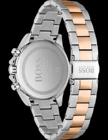 Montre Hugo Boss 1502617 femme détail cadran marron