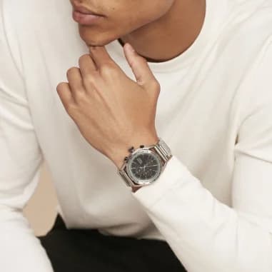 Montre Hugo Boss 1514023 homme détail bracelet acier