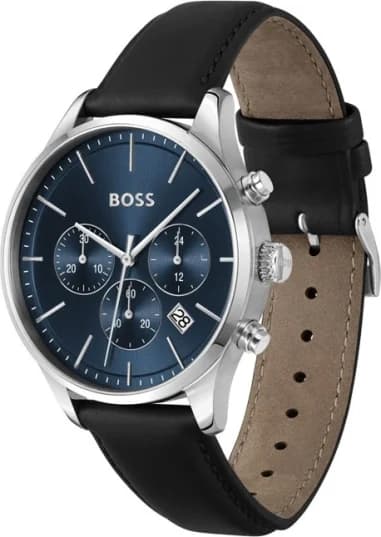 Montre Hugo Boss 1514156 homme détail cadran bleu