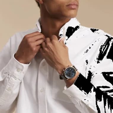 Montre Hugo Boss 1514050 homme détail bracelet cuir