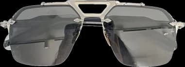 Lunettes de Soleil Jacques Marie Mage Silvertone aviator silver en aluminum magnesium vue 3
