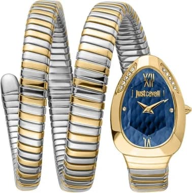 Just Cavalli JC1L224M0075 Watch Bicolor Bracelet and Blue Dial