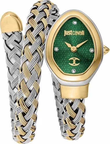 Just Cavalli watch JC1L264M0065 Two-Tone Steel and Green Dial