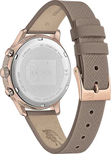Montre Lacoste 2001150 femme détail cadran or rose