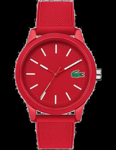 Lacoste Men's Watch 12.12 2010988 Red Silicone Strap