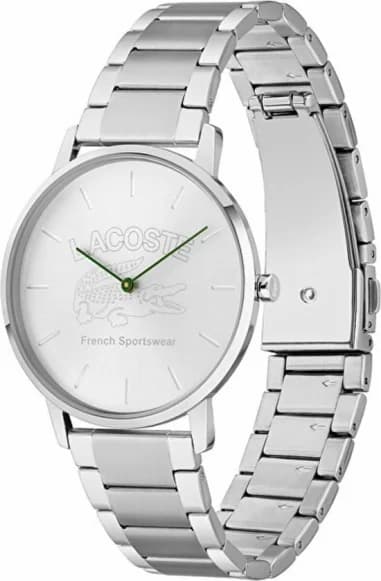 Lacoste 2011214 vue de côté, bracelet acier