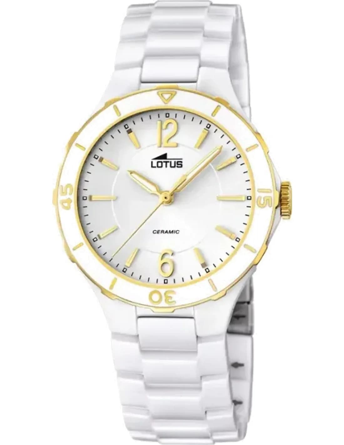 Montre Femme Lotus Ceramic L15931/2 Blanc vue 2