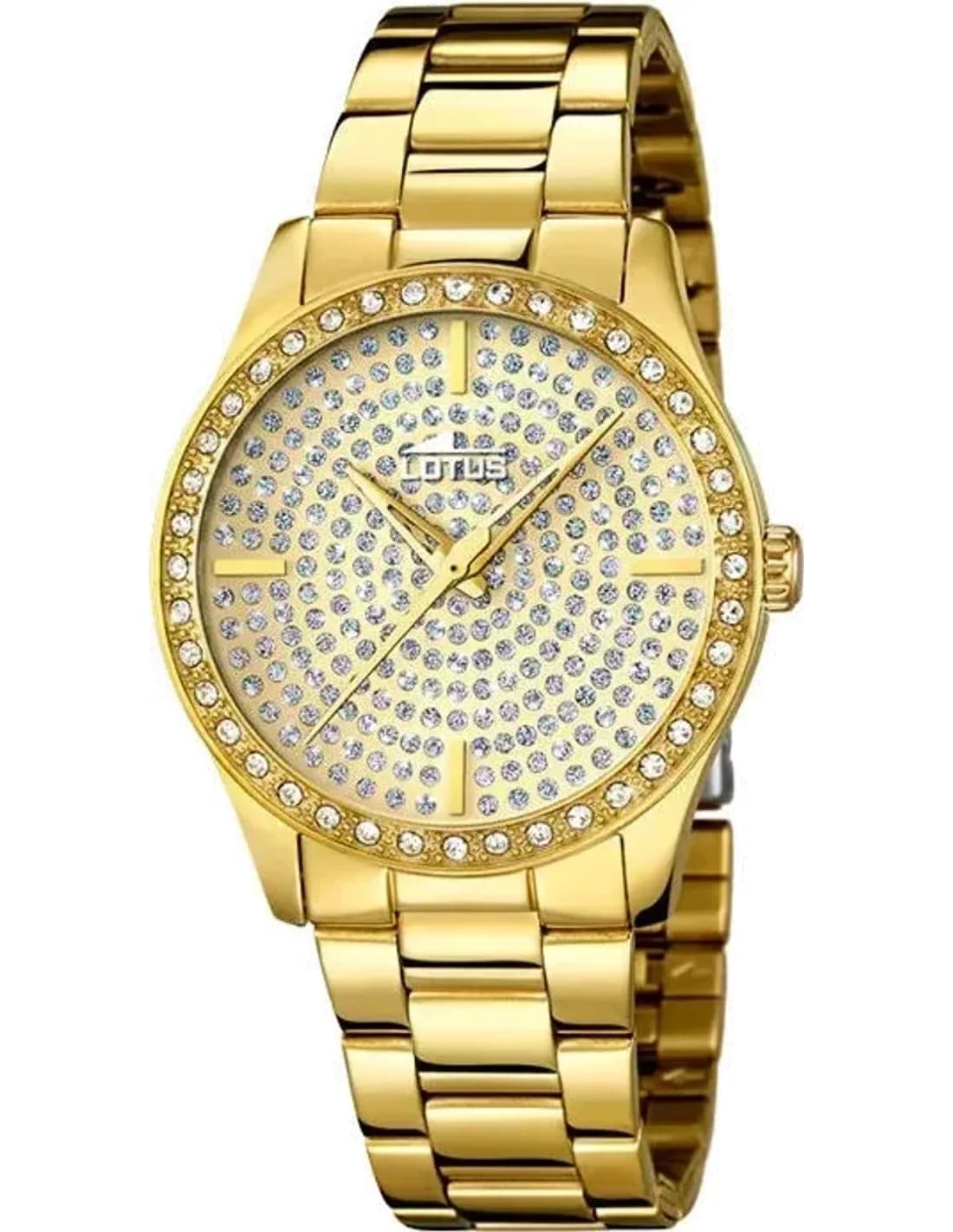 Lotus Trendy L18135/1 Gold Women's Watch with Crystals vue 2