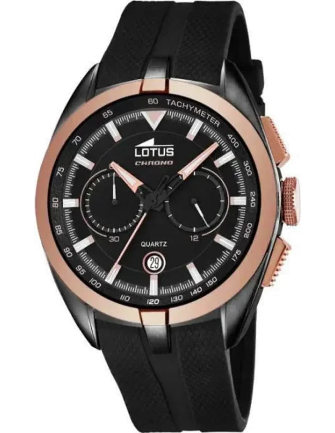 Lotus Smart Casual L18192/1 Black Men's Watch vue 2
