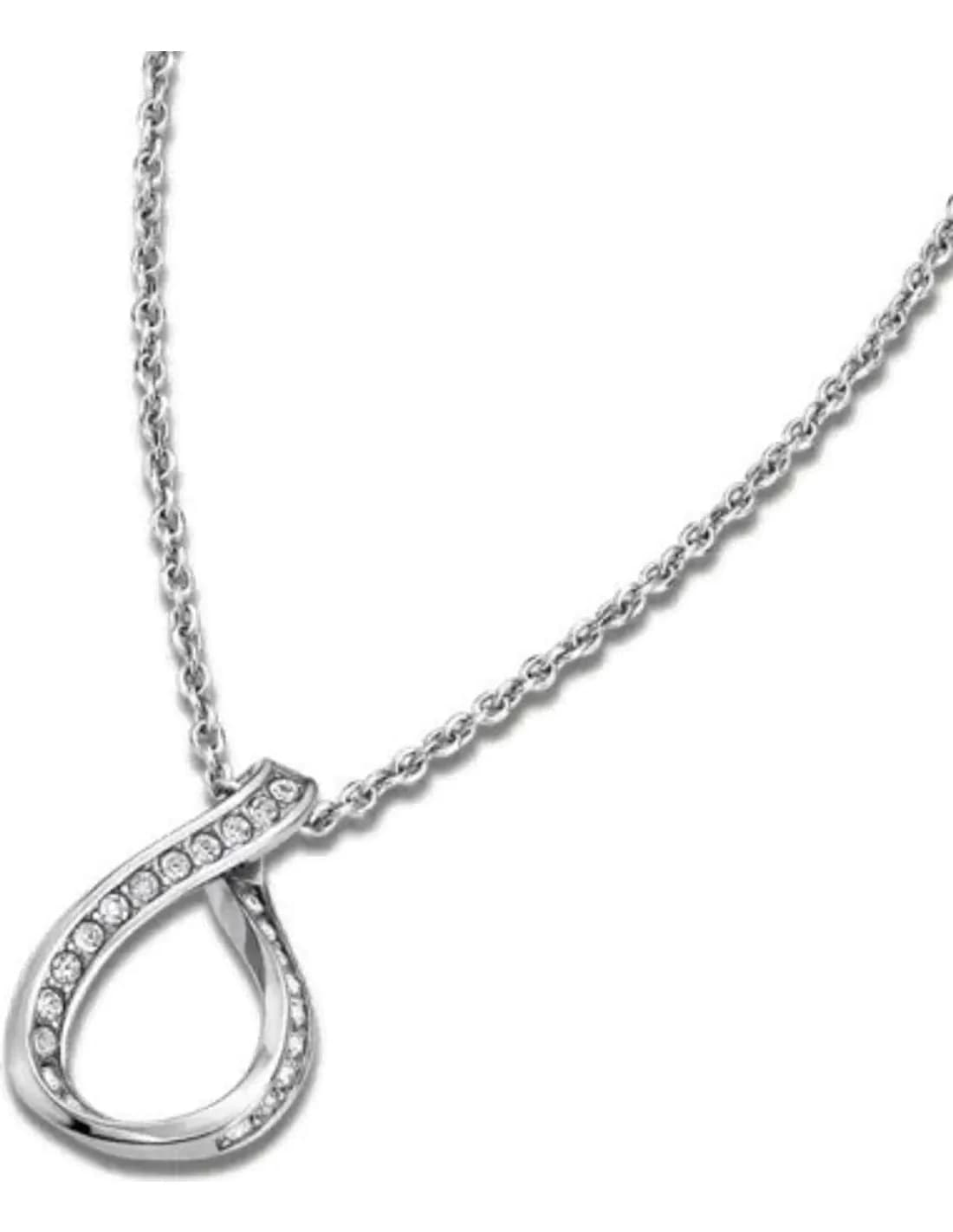Lotus Rainbow LS1671-1/1 Silver and Rhinestone Pendant Necklace vue 2
