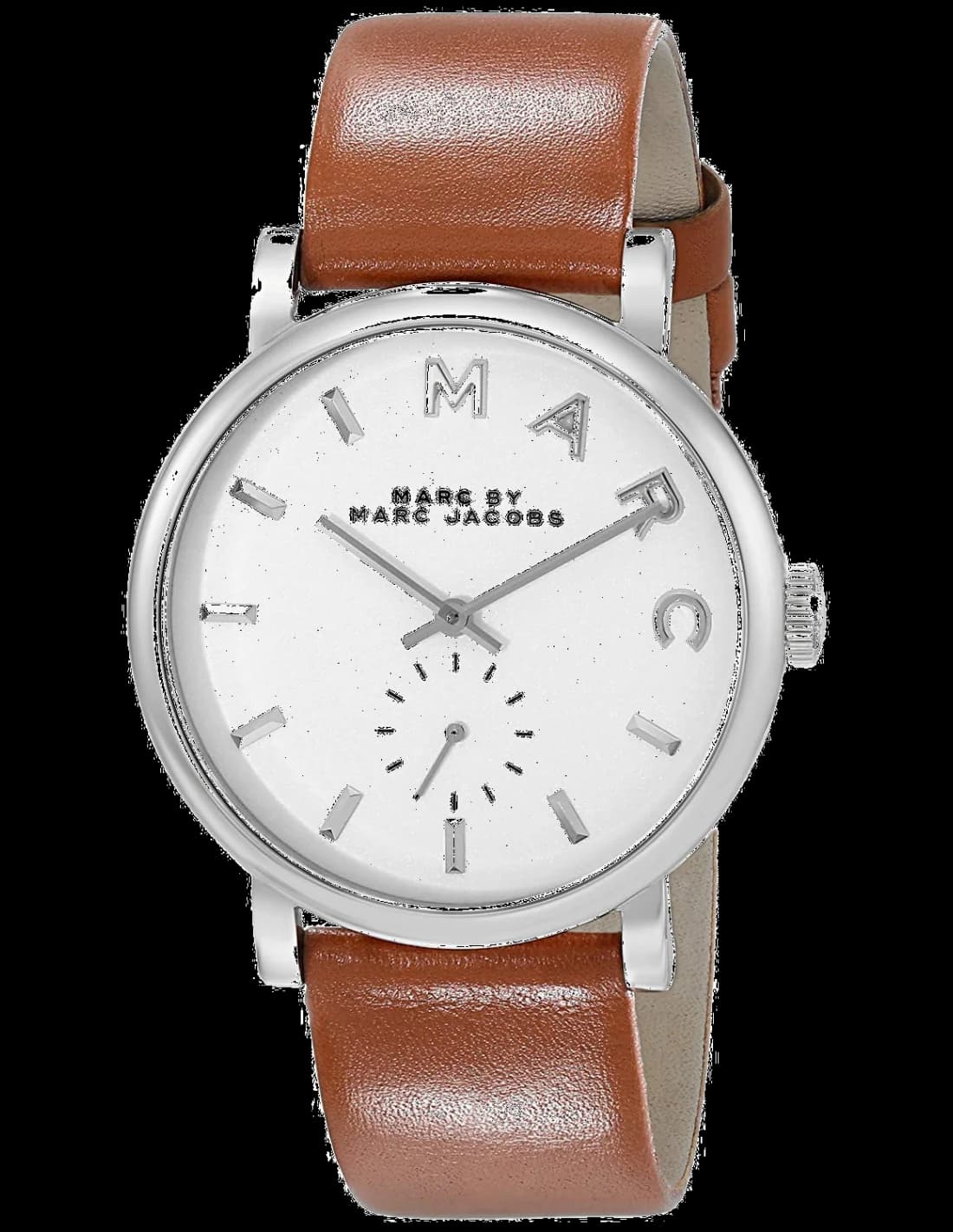 Marc By Marc Jacobs Baker MBM1265 Brown Leather Strap Watch vue 2
