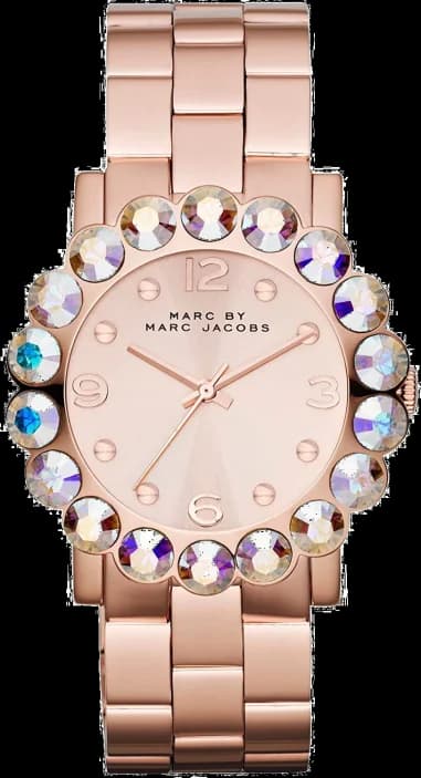 Montre Femme Marc By Marc Jacobs Amy MBM3223 Lunette à 18 pierres irisées