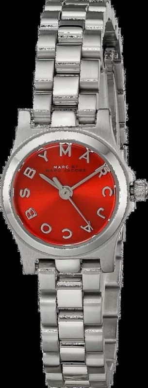 Montre Femme Marc by Marc Jacobs Henry Dinky MBM3326 Cadran orange et acier argenté