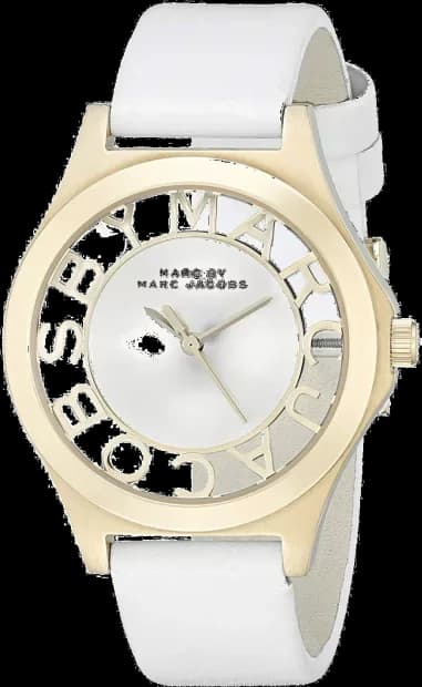 Montre Femme Marc by Marc Jacobs Henry MBM1339 Bande De Cuir Blanc