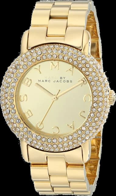 Montre Femme Marc By Marc Jacobs Marci MBM3191 ornée de cristaux Swarovski dorés