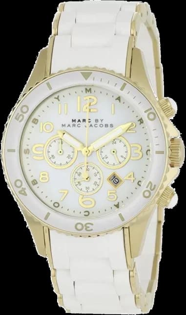 Montre Femme Marc by Marc Jacobs Rock MBM2546 Bande De Silicone Blanc