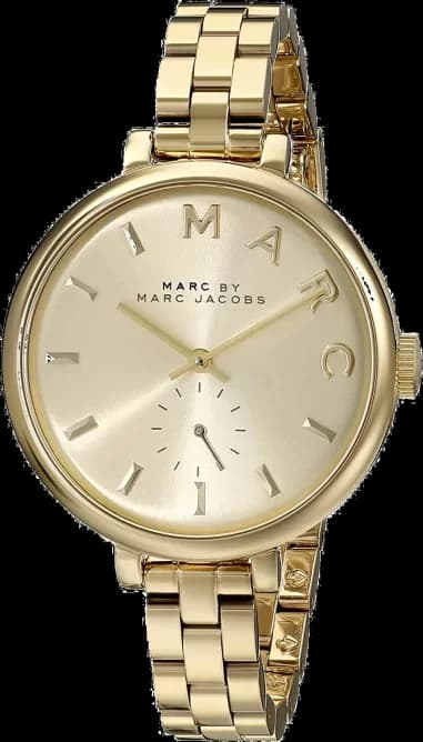 Montre Femme Marc by Marc Jacobs Sally MBM3363 Bracelet fin 8mm doré jaune