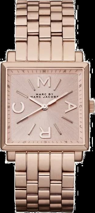 Montre Femme Marc By Marc Jacobs Truman MBM3260 Boîtier carré doré rose