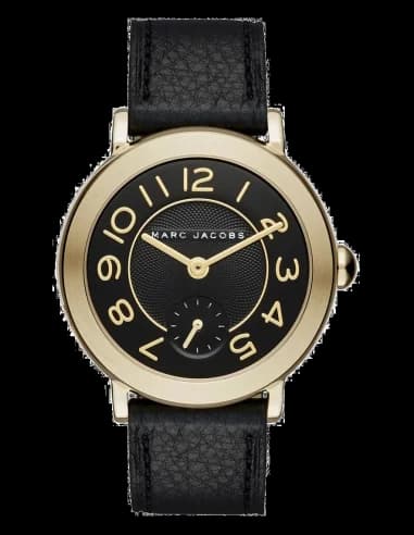 Montre Femme Marc Jacobs Riley MJ1471 Bracelet cuir noir