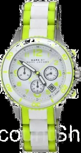 Montre Femme Marc Jacobs Rock Chrono MBM2592 Blanc