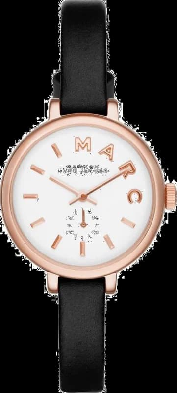 Montre Marc by Marc Jacobs MBM1352 bracelet fin cuir noir