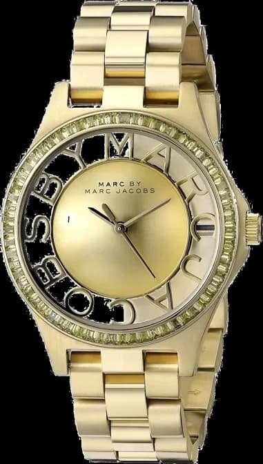Montre Marc Jacobs MBM3338 Henry Skeleton Acier Doré