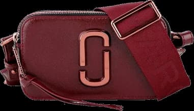 Marc Jacobs The Snapshot Wine burgundy shoulder bag