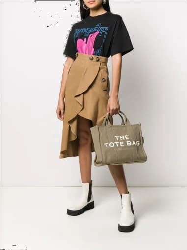 Sac à main Marc Jacobs The Medium Tote Bag en toile vue 3