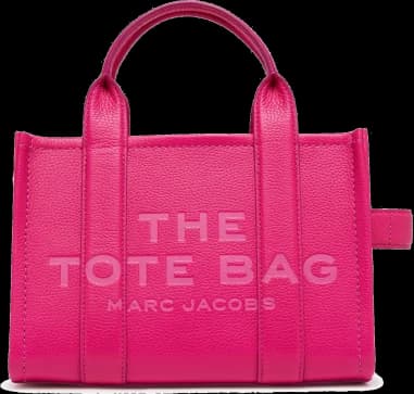 Marc Jacobs The Mini Tote Bag fuschia pink handbag in grained leather