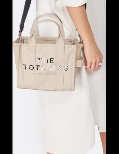 Sac à main Marc Jacobs The Mini Tote Bag en toile vue 3