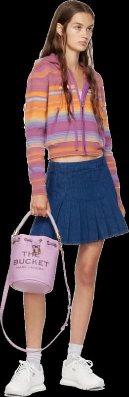 Sac Marc Jacobs The Bucket Bag en cuir de veau vue 3