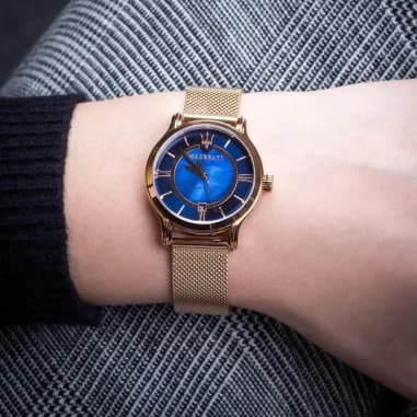 Montre Maserati R8853118503 femme détail cadran bleu