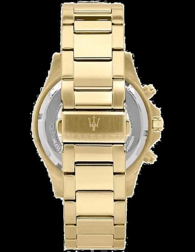 Maserati Sfida R8873640005 Green Dial Yellow Gold Steel Men's Watch vue 3