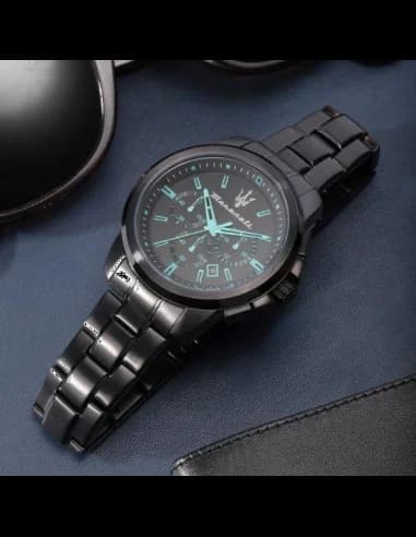 Montre Maserati R8873644003 homme détail bracelet acier