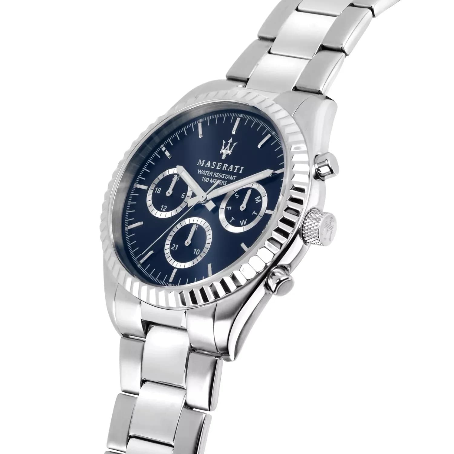 Montre Homme Maserati Competizione R8853100022 cadran bleu vue 2
