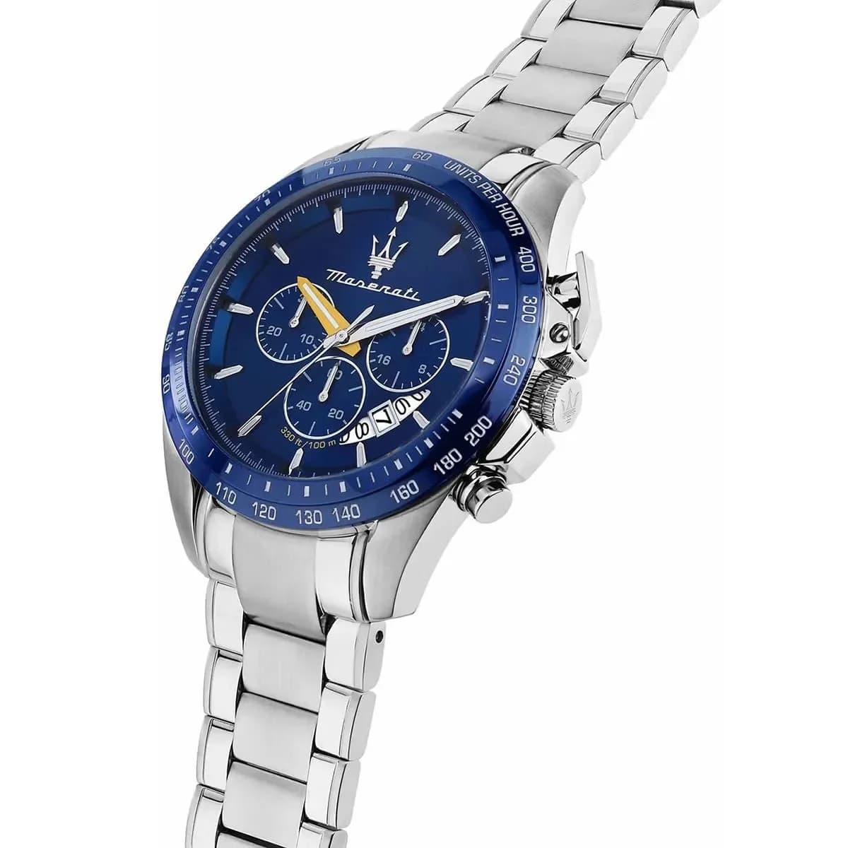 Maserati Modena R8871612039 men's silver watch, silicone strap vue 2