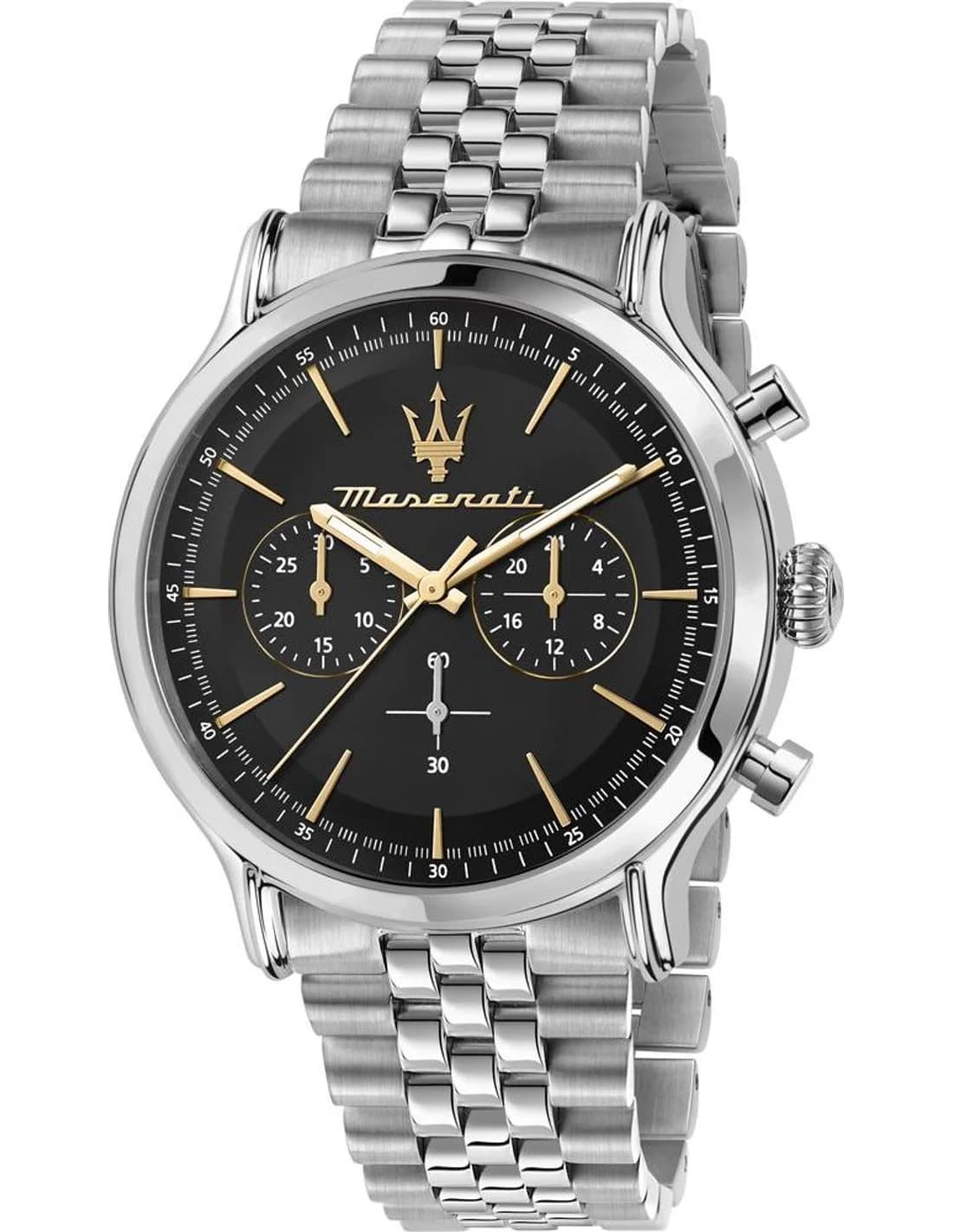 Maserati R8873618017 vue de côté, bracelet acier