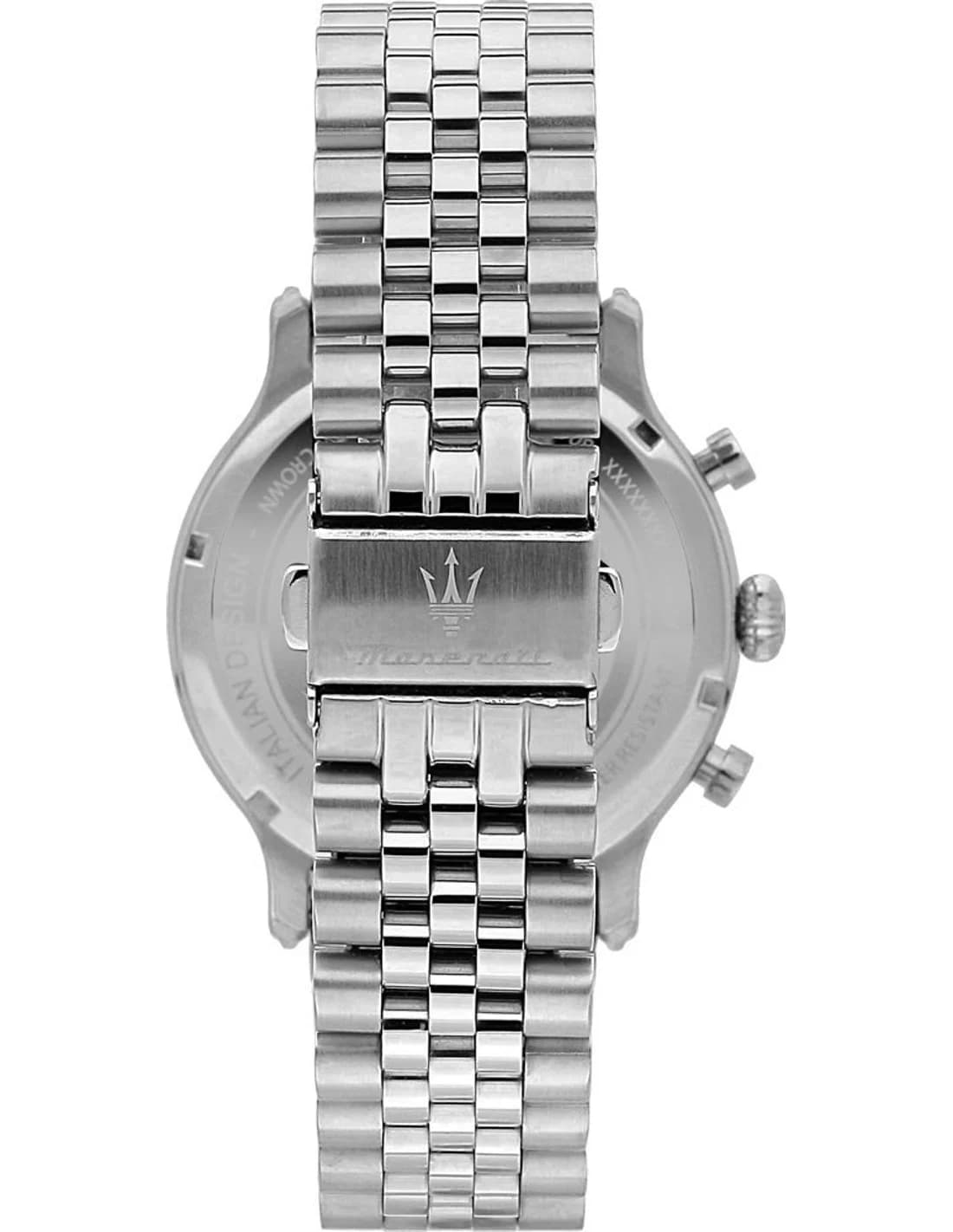 Montre Maserati Epoca R8873618017 homme argentée, bracelet maillons acier vue 3