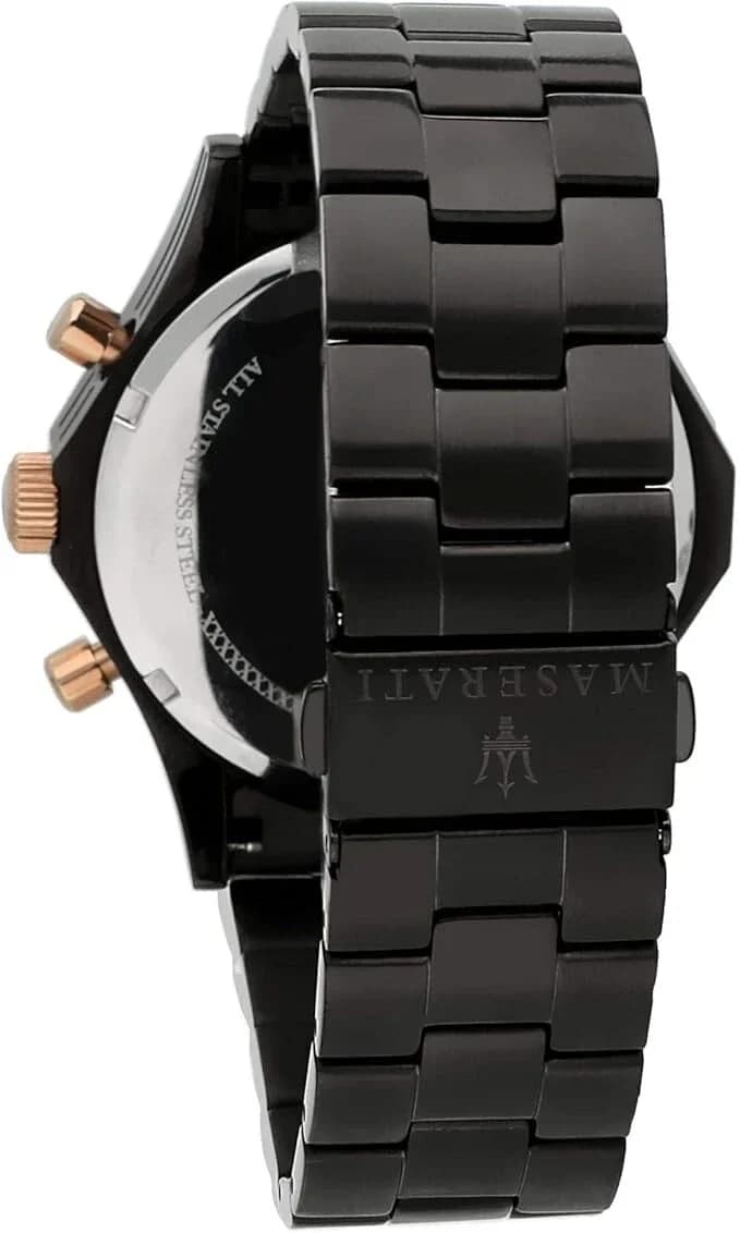 Montre Homme Maserati Circuito R8873627001 Cadran chronographe noir Bracelet en acier inoxydable noir vue 5