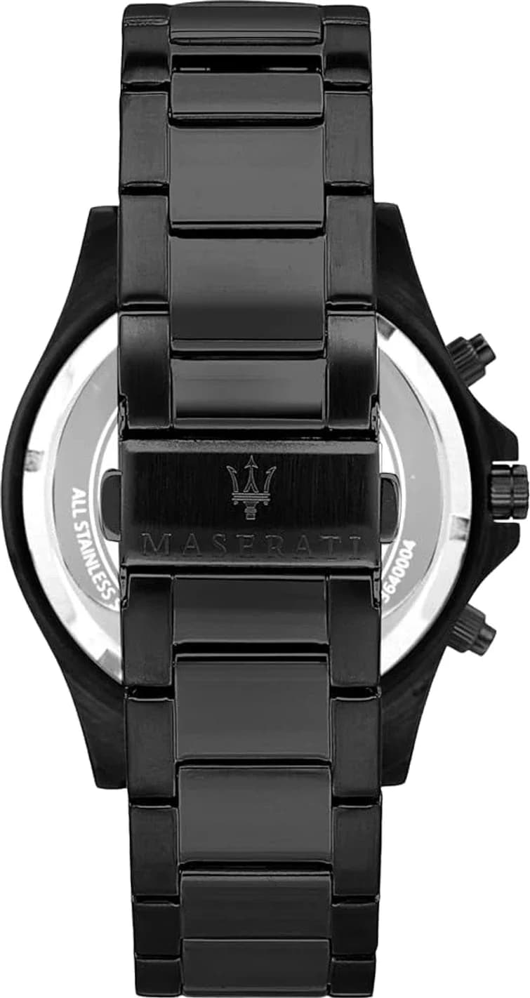 Maserati Sfida R8873640011 men's black watch, maillons acier strap vue 5