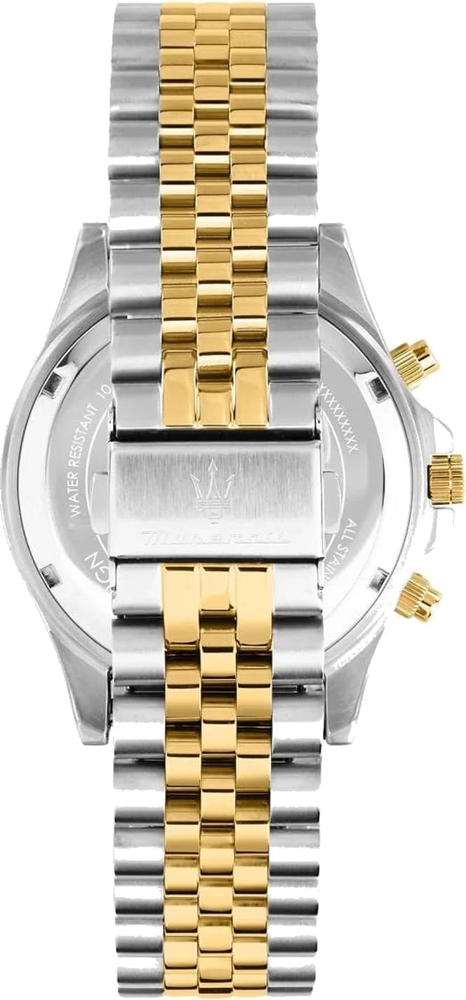 Montre Maserati Sfida R8873640024 homme bicolore, bracelet maillons acier vue 5