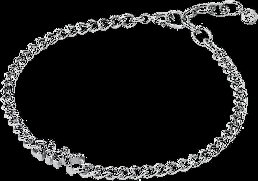 Michael Kors MKC1601AN040 vue de côté, bracelet argent